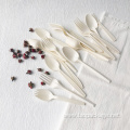 Biodegradable disposable cornstarch cutlery sets